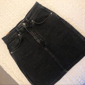 ZARA black denim skirt